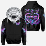 Grandma's Butterflies - Personalized Grandma All Over Shirt