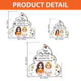 Dear My Besties Funny Gift - Personalized Bestie Custom Shaped Acrylic Plaque