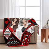 Mother And Daughter - Personalized Mother's Day Mother Blanket