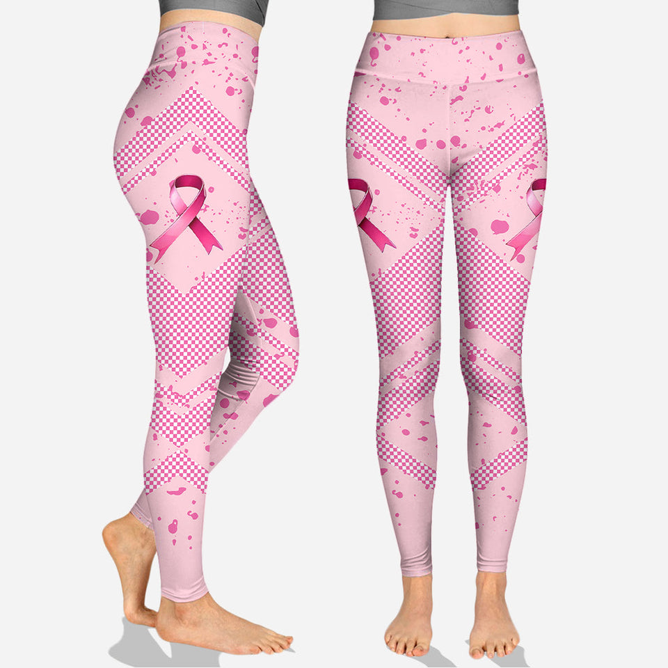 In October We Wear Pink Breast Cancer Awareness Hoodie and Leggings