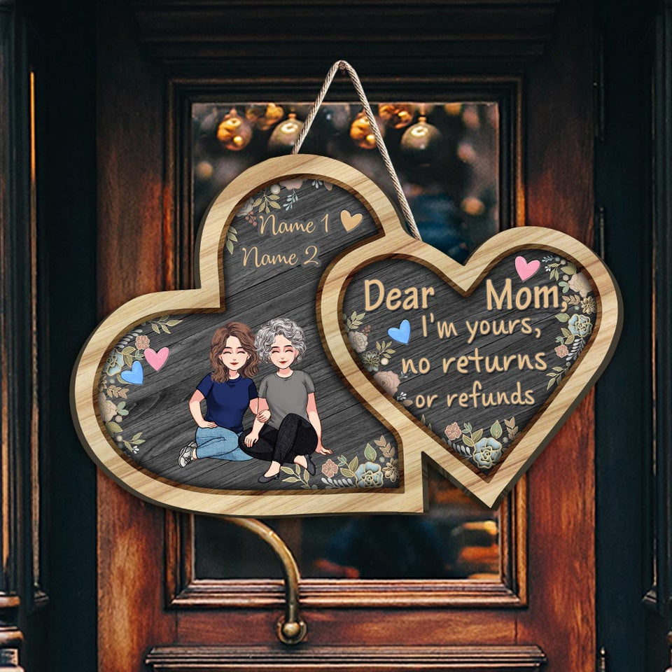 I'm Yours - Personalized Mother's Day Mother Wood Sign