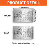 To My Dad - Personalized Father Wallet Insert Card