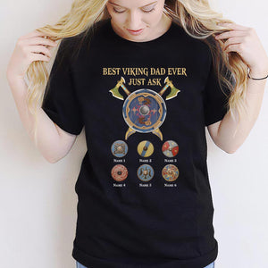 Best Viking Dad Ever - Viking Personalized T-shirt and Hoodie