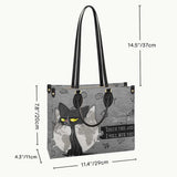 Touch This And I Will Bite You - Personalized Travelling Leather Handbag