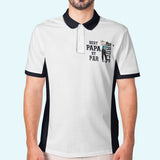 Best Papa By Par - Personalized Golf Polo Shirt