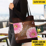 Faith Hope Love - Breast Cancer Awareness Personalized Tote Bag