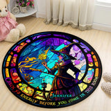 Check Ya Energy - Personalized Witch Round Rug
