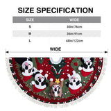 Merry Woofmass Cute Pitbull - Dog Tree Skirt