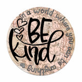 In A World - Teacher Round Wood Sign
