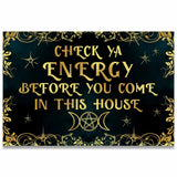 Check Ya Energy - Personalized Witch Doormat