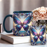 Beautiful Butterfly - Personalized Butterfly Accent Mug