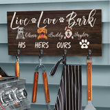 Live Love Bark - Personalized Dog Key Rack