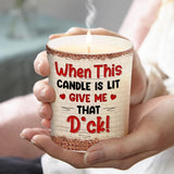 When This Candle Is Lid - Personalized Couple Candle With Wooden Lid