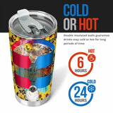 Put The Coffee Down And Come Serve Us - Personalized Cat Tumbler