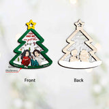 Tis The Season For Loving You - Personalized Christmas Couple Layers Mix Ornament