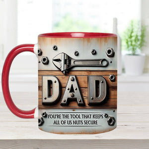 You Are The Tool - Personalized Father Accent Mug