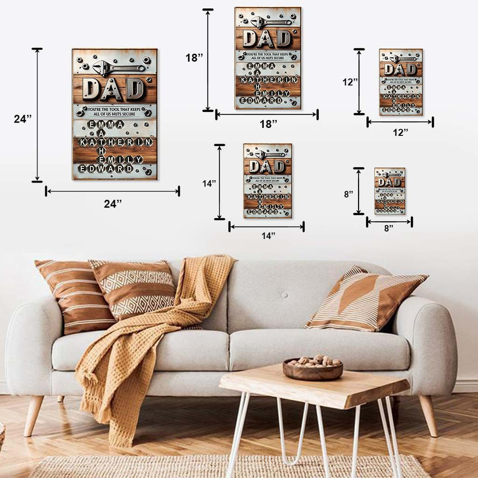 You Are The Tool - Personalized Father Cut Metal Sign