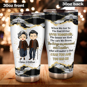I Want To Grow Old With You - Personalized Couple Tumbler