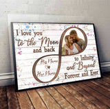 I Love You to Infinity and Beyond - Personalized Couple Canvas And Poster