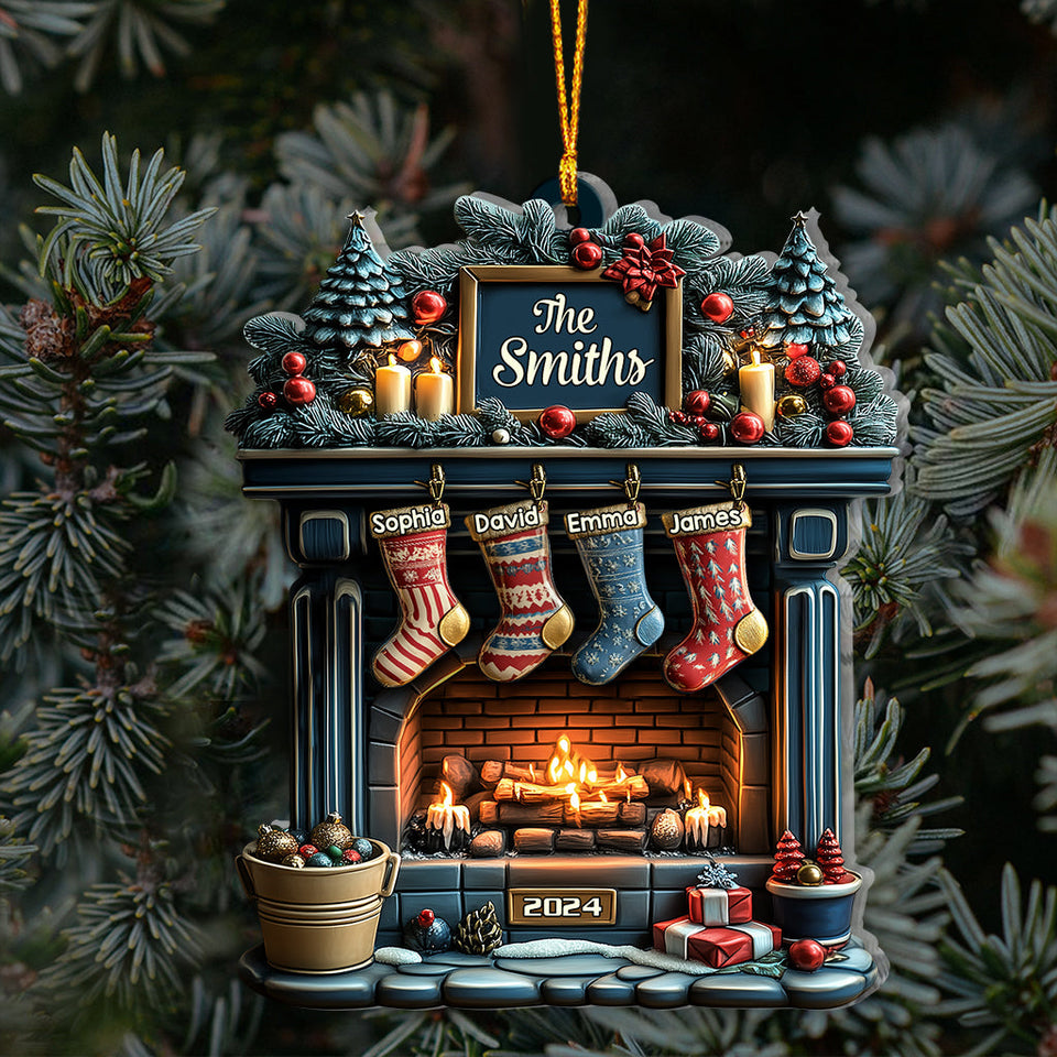 Merry Christmas 2025 - Personalized Family Ornament