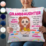 To My Grandkids - Personalized Kid Throw Pillow