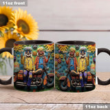 Love And Peace - Personalized Hippie Accent Mug