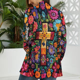 Floral - Personalized Christian Cardigan