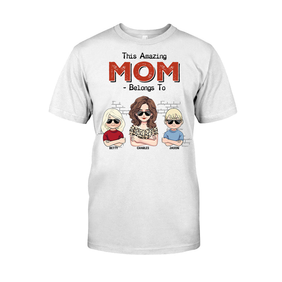 This Amazing Dad Belongs To - Gift for dad, dad, grandpa - Personalized T-shirt And Hoodie