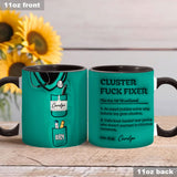 Cluster F*ck Fixer - Personalized Nurse Accent Mug