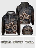 Time To Ride - Personalized Biker All Over Print Hoodie & Classic Cap