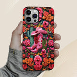 Pink Cowgirl - Personalized Country Girl Full Print Phone Case