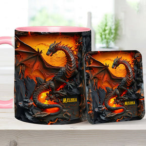 Love Dragons - Personalized Dragon Accent Mug
