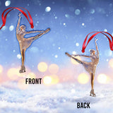 Sparkling Ice Skater - Personalized Ice Skating Ornament