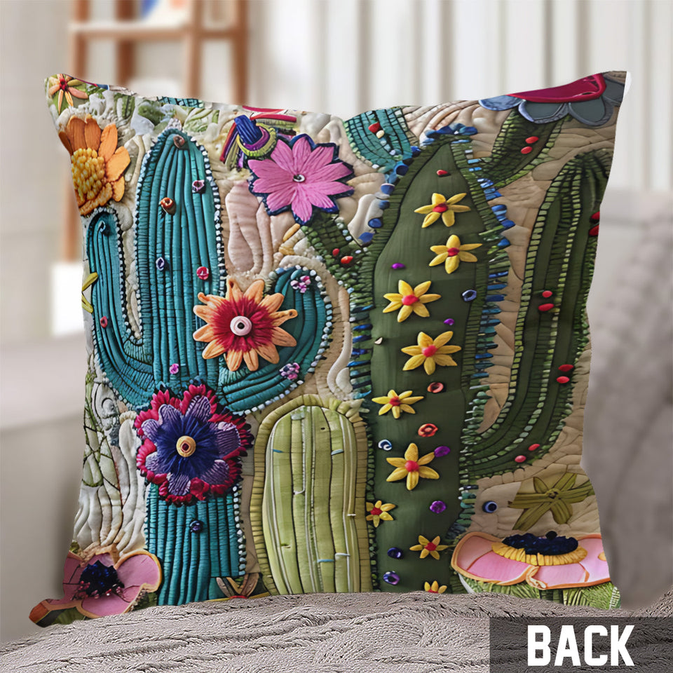 Cactus Garden - Gardening Throw Pillow