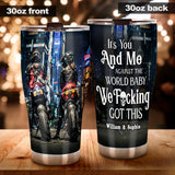 It's You & Me - Personalized Biker Tumbler
