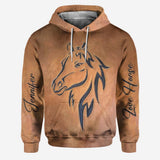 Love Horse - Personalized Horse Hoodie and Leggings
