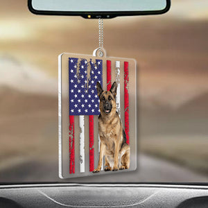 Puppy Flag - Personalized Dog Transparent Car Ornament