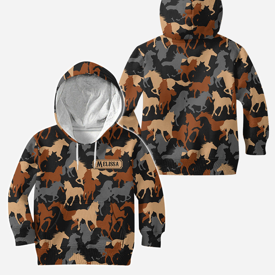 Love Horses - Personalized Horse Hoodie and Leggings