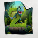 Love Dinosaurs - Personalized Kid Blanket