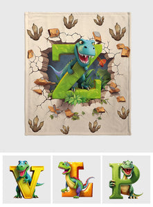 Love Dinosaurs - Personalized Kid Blanket