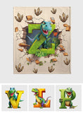 Love Dinosaurs - Personalized Kid Blanket