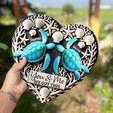 You & Me We Got This - Personalized Turtle Heart Shaped Stone