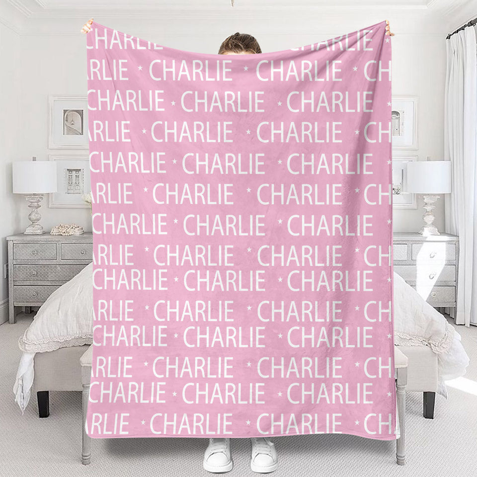 Custom Dog Name Pattern - Personalized Dog Blanket