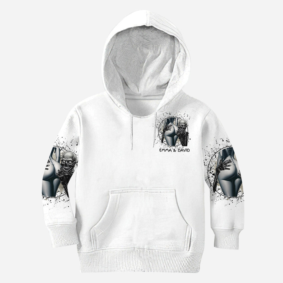 If The Booty Is Round I Gotta Pound - Personalized Skull All Over Shirt