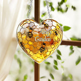 Sweetheart Hive - Personalized Gardening Window Hanging Suncatcher Ornament