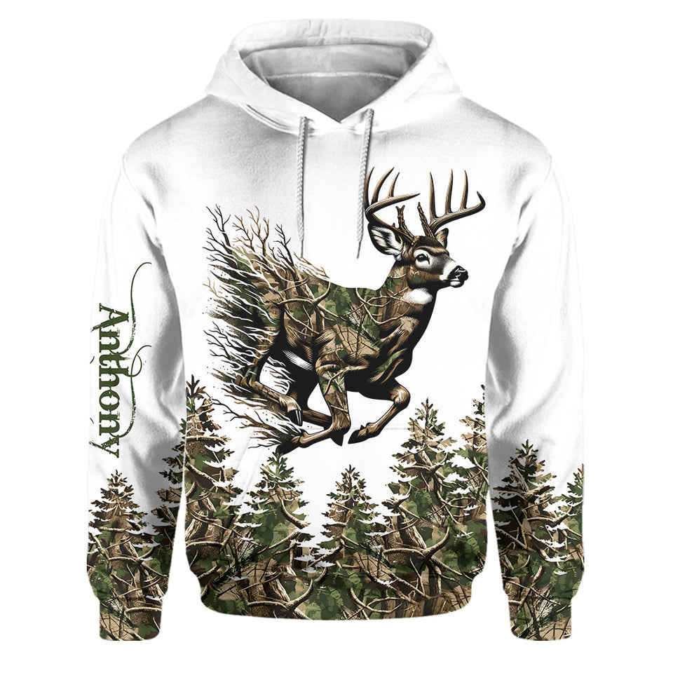 Deer Hunting - Personalized Hunting Hoodie and Sweatpants