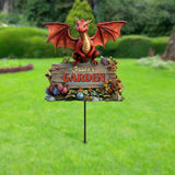 Dragon Metal Garden Art - Personalized Gardening Metal Garden Art