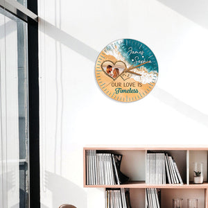 Our Love Is Timeless - Personalized Couple Wall Clock