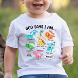 For Grandson Dinosaur I Am - Personalized grandson T-shirt And Hoodie