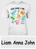 For Grandson Dinosaur I Am - Personalized grandson T-shirt And Hoodie